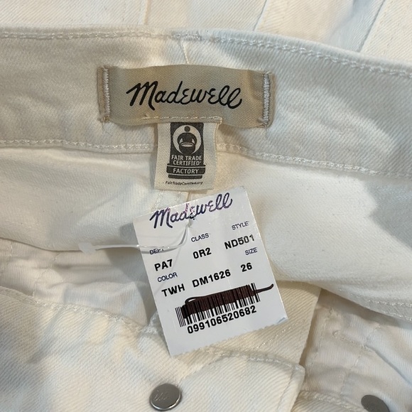 Madewell The High Rise Perfect Vintage Jeans Tile White ND501 26 - Picture 3 of 4